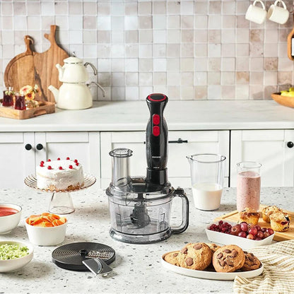Karaca Pro Multimax 6 in 1 Multi-Purpose Food Processor, 2000 W - Black, 153.09.01.4349