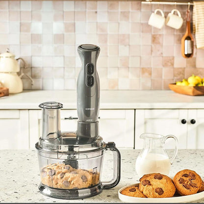 Karaca Pro Multimax 6-in-1 Multi-Purpose Food Processor 2000 W, Space Gray, 153.09.01.4350