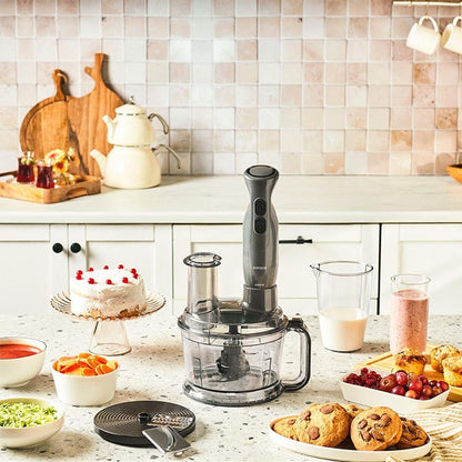 Karaca Pro Multimax 6-in-1 Multi-Purpose Food Processor 2000 W, Space Gray, 153.09.01.4350