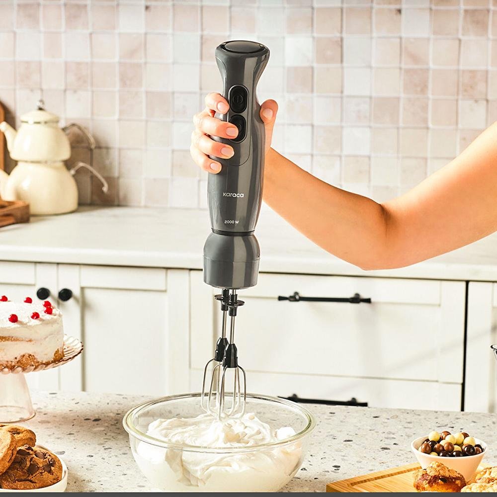 Karaca Pro Multimax 6-in-1 Multi-Purpose Food Processor 2000 W, Space Gray, 153.09.01.4350