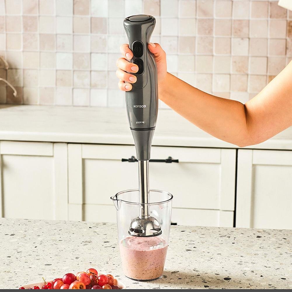 Karaca Pro Multimax 6-in-1 Multi-Purpose Food Processor 2000 W, Space Gray, 153.09.01.4350