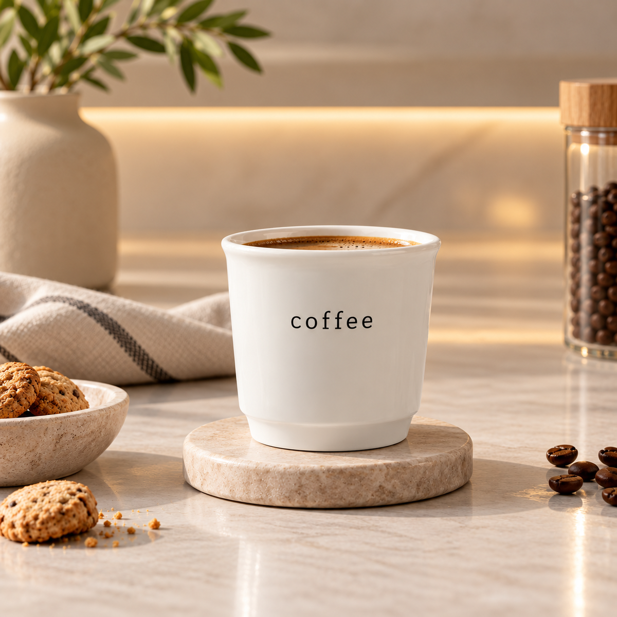 Karaca Tomris Espresso Cup 90 ml – White, 153.09.01.5395