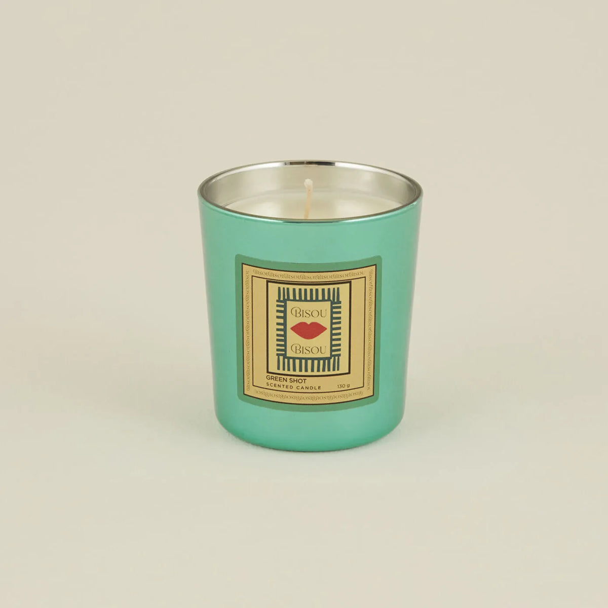 Karaca Home Pop Art Collection Bisou Green Shot Scented Candle, 153.09.01.5949