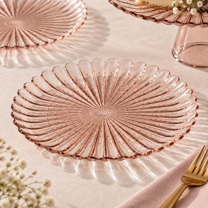 Karaca Emma 7-Piece Glass Cake and Dessert Set | Elegant Serving Set, 153.09.01.6273