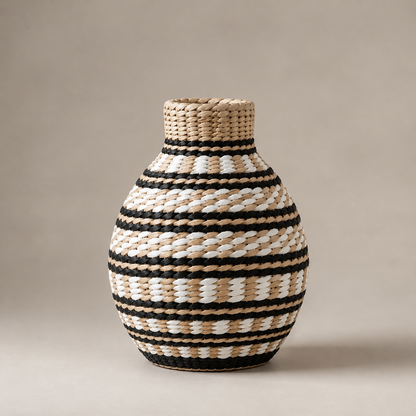 Karaca Home Silviana Bohemian Wicker Vase 31 cm, 153.09.01.6645