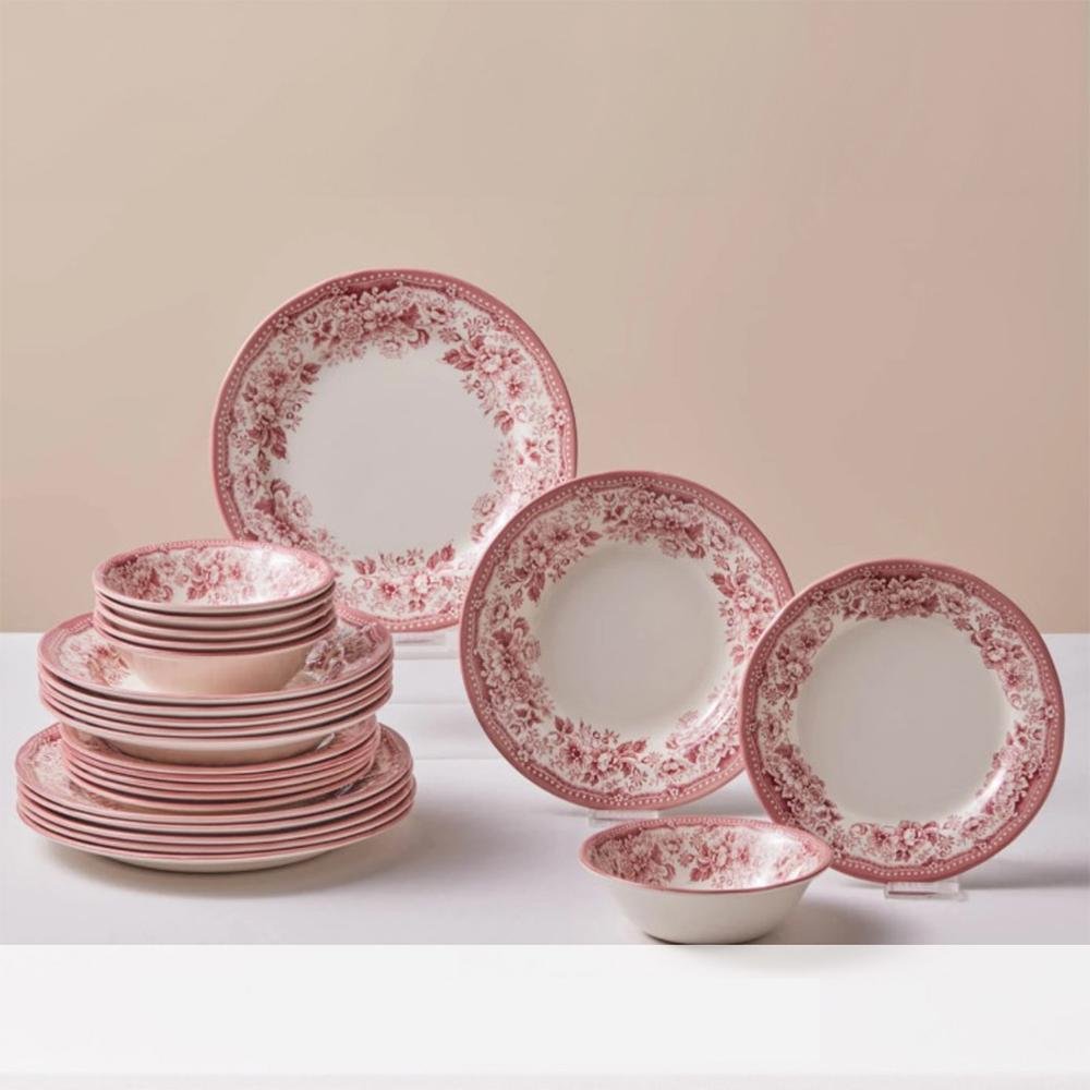 Karaca Diana Rose 24-Piece Dinner Set for 6 People, 153.09.01.6801