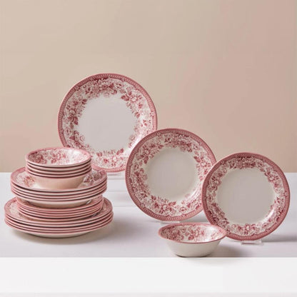 Karaca Diana Rose 24-Piece Dinner Set for 6 People, 153.09.01.6801
