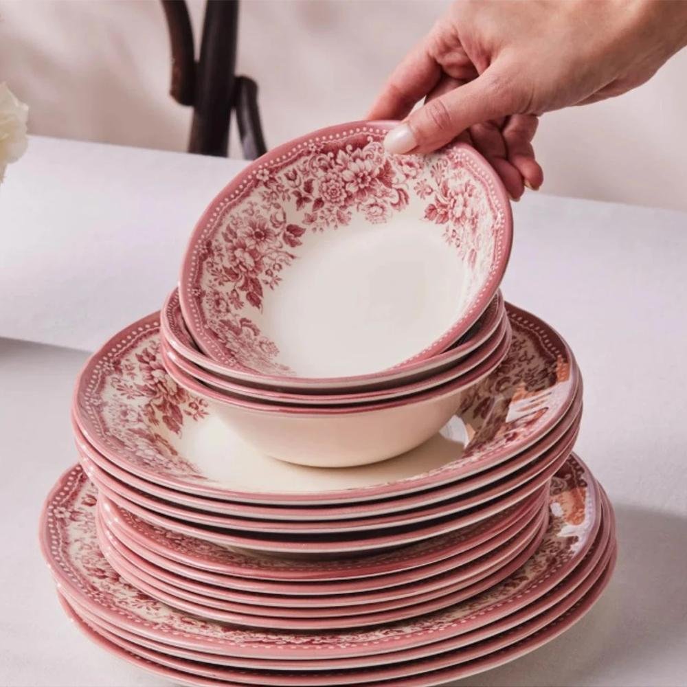 Karaca Diana Rose 24-Piece Dinner Set for 6 People, 153.09.01.6801