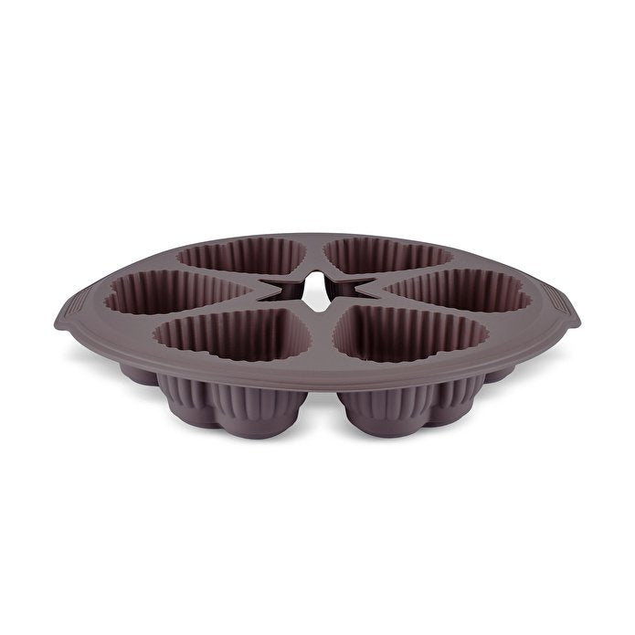 Karaca Crick Crack Harmony 6-Piece Heart-Shaped Silicone Muffin Mold, 153.09.01.6839