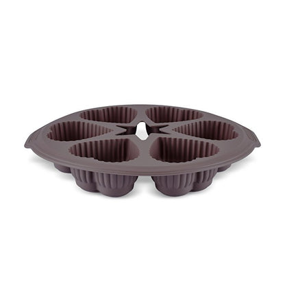 Karaca Crick Crack Harmony 6-Piece Heart-Shaped Silicone Muffin Mold, 153.09.01.6839