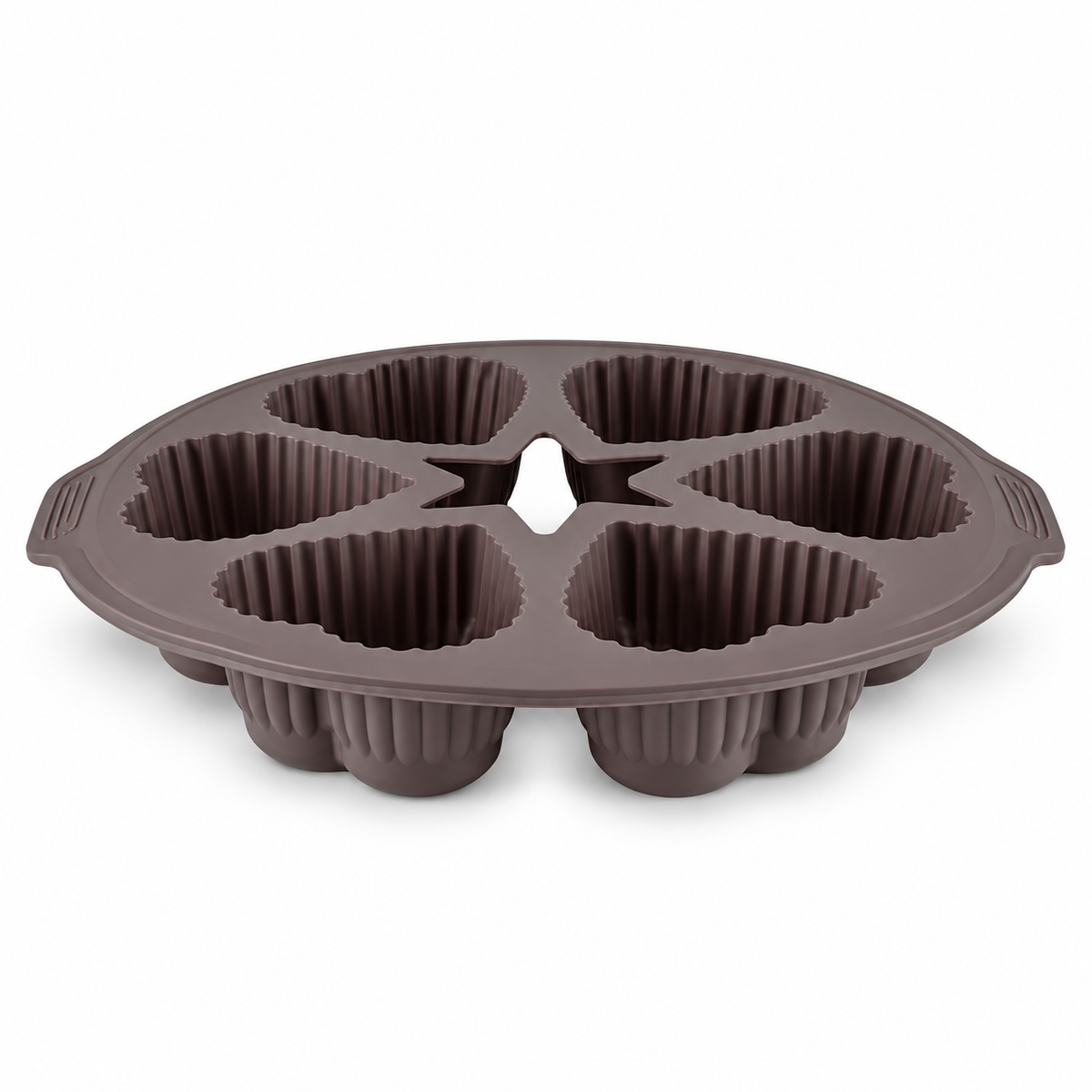 Karaca Crick Crack Harmony 6-Piece Heart-Shaped Silicone Muffin Mold, 153.09.01.6839