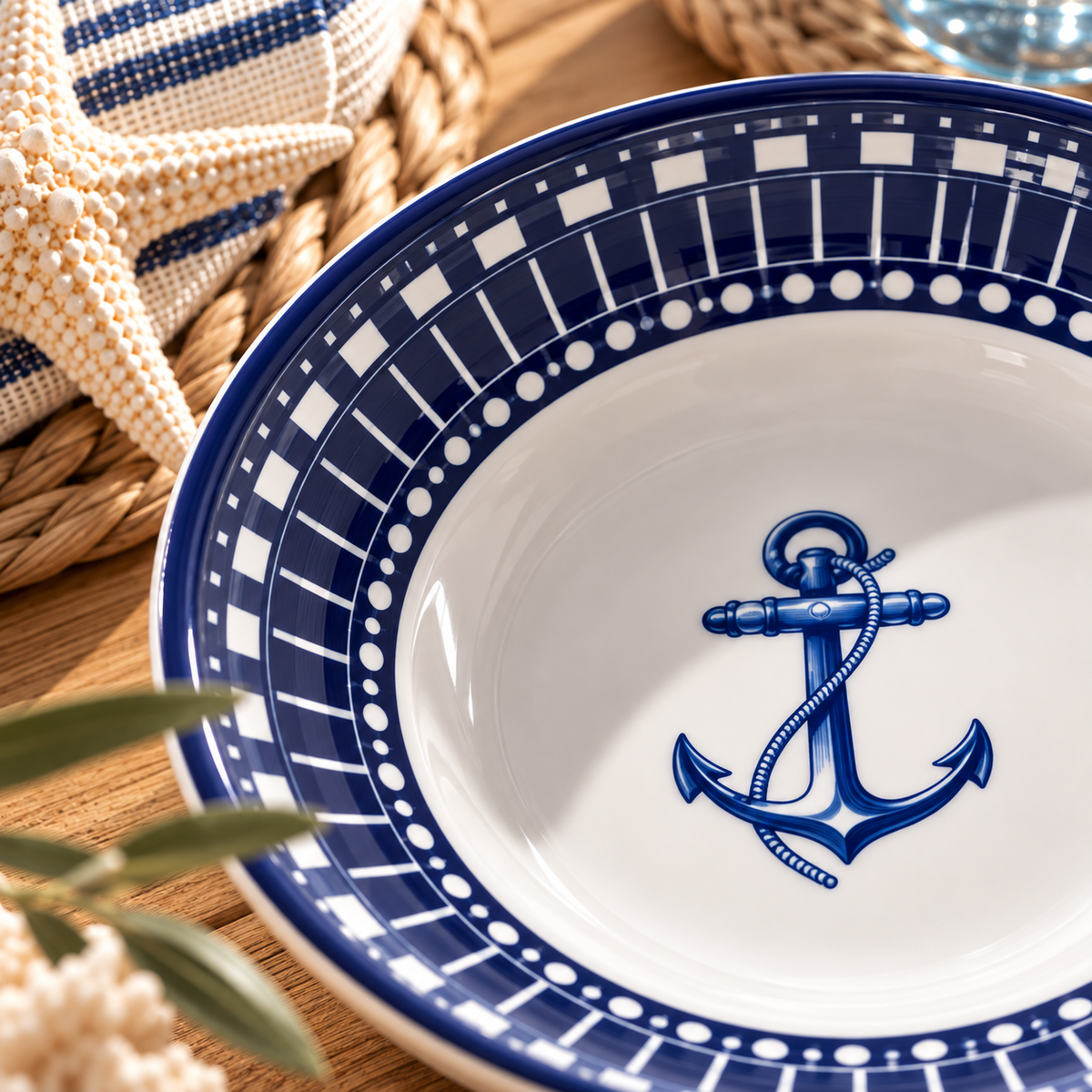 Karaca Marine Anchor Shaped Snack Bowl – 9 cm, 153.09.01.6933