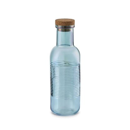 Karaca Dame Blue Glass Bottle 500 ml, 153.09.01.7125