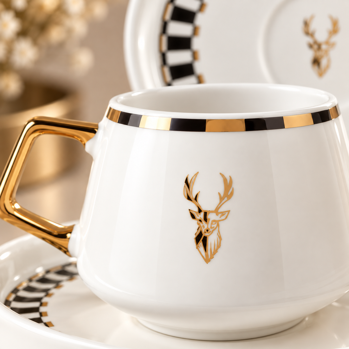 Karaca Aries 2-Piece Coffee Cup Set – 100 ml, 153.09.01.7740