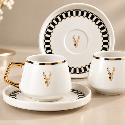 Karaca Aries 2-Piece Coffee Cup Set – 100 ml, 153.09.01.7740