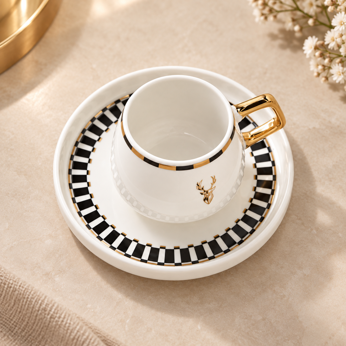 Karaca Aries 2-Piece Coffee Cup Set – 100 ml, 153.09.01.7740