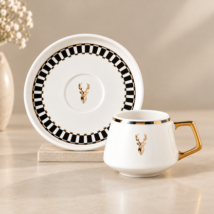 Karaca Aries 2-Piece Coffee Cup Set – 100 ml, 153.09.01.7740