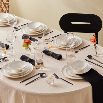 Karaca Stream Bone Selene 24-Piece Dinner Set for 6 People, 153.09.01.8083