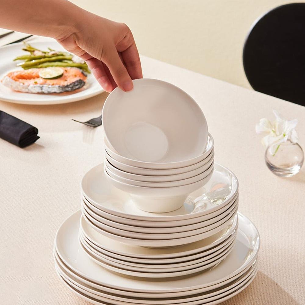 Karaca Stream Bone Selene 24-Piece Dinner Set for 6 People, 153.09.01.8083