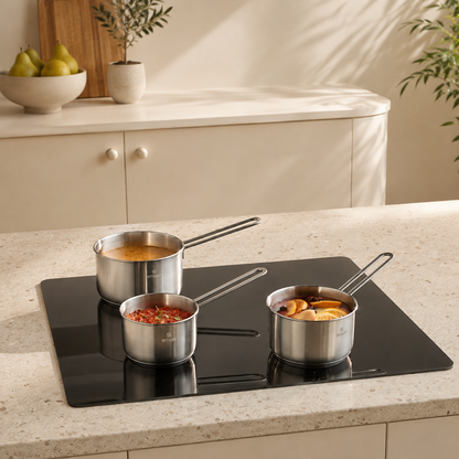 Karaca Emsan Fiorino Induction Base Stainless Steel 3-Piece Mini Milk & Sauce Pot Set, 153.09.01.8578
