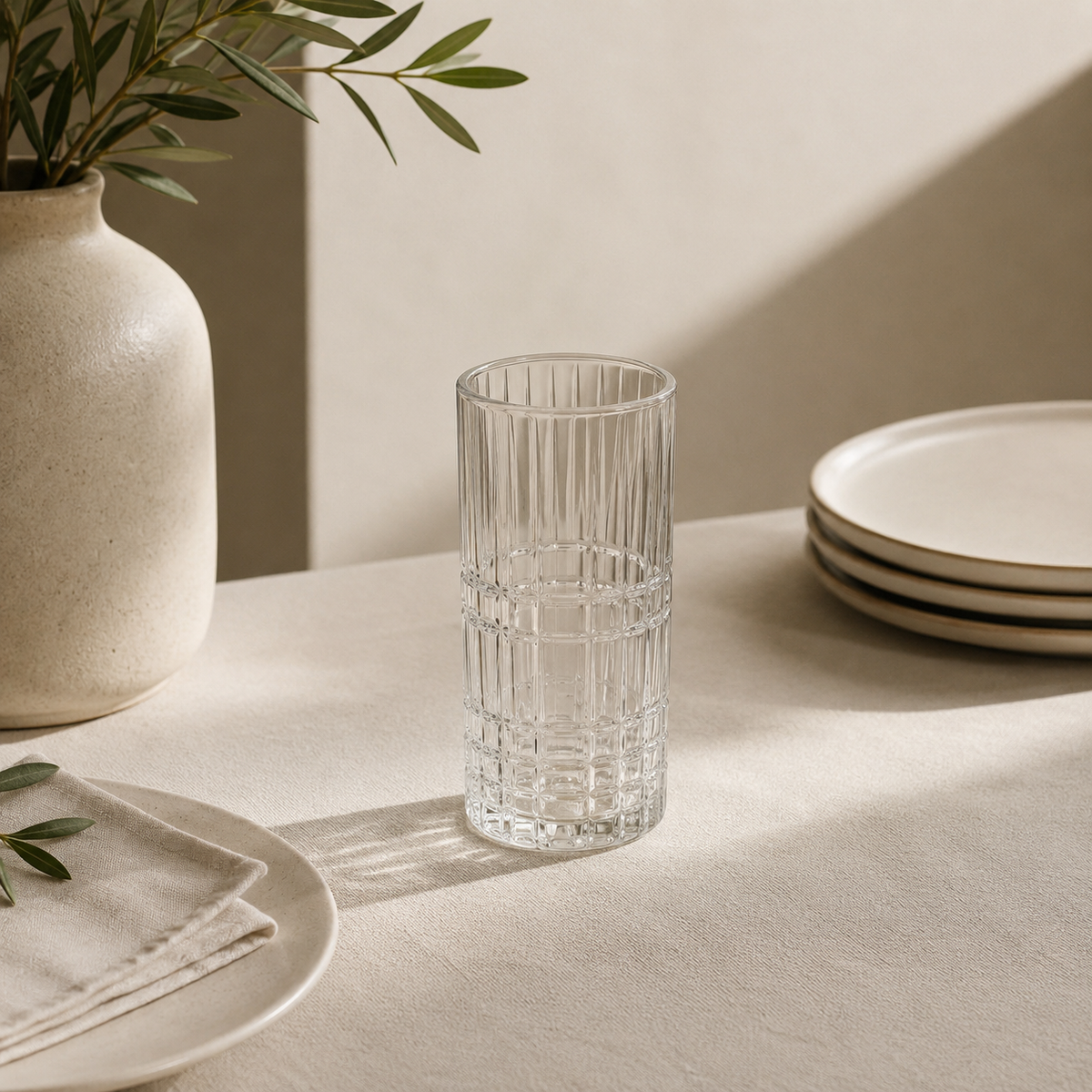 Karaca Luminary 6-Piece Transparent Glass Beverage Set 350 ml, 153.09.01.8806