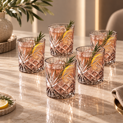 Karaca Melodico Beverage 6-Piece Glass Set 325 ml –  Anthracite, 153.09.01.8972