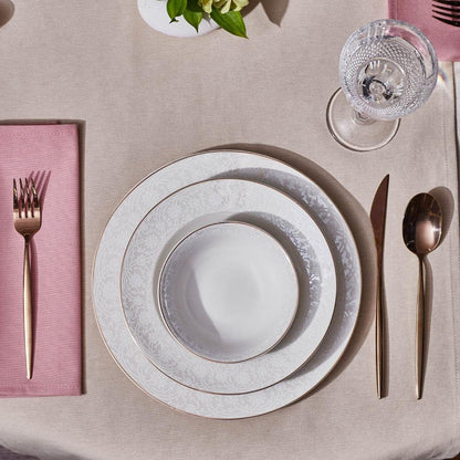 Karaca Elegance Bone Nola 24-Piece Dinner Set for 6 People, 153.09.01.8981
