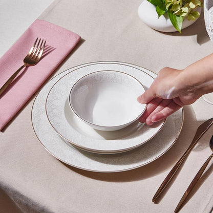 Karaca Elegance Bone Nola 24-Piece Dinner Set for 6 People, 153.09.01.8981