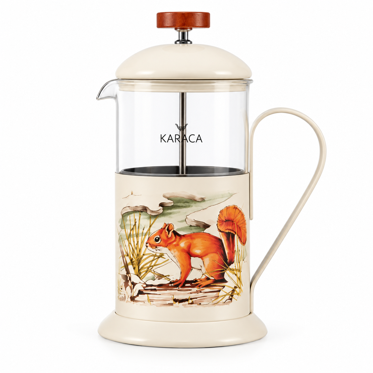 Karaca Legend Grove Borosilicate Glass French Press 600 ml, 153.09.01.9120