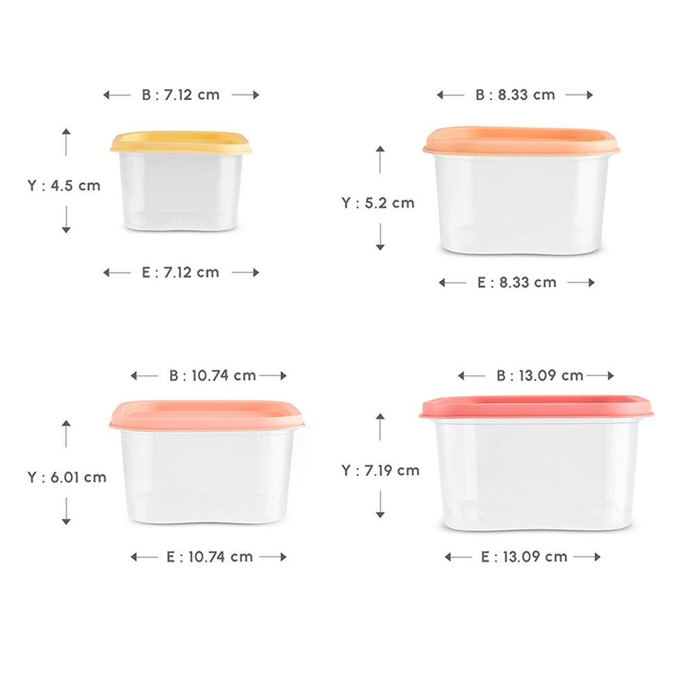 Karaca Dora Mini 4-Piece Storage Container, 153.09.01.9610