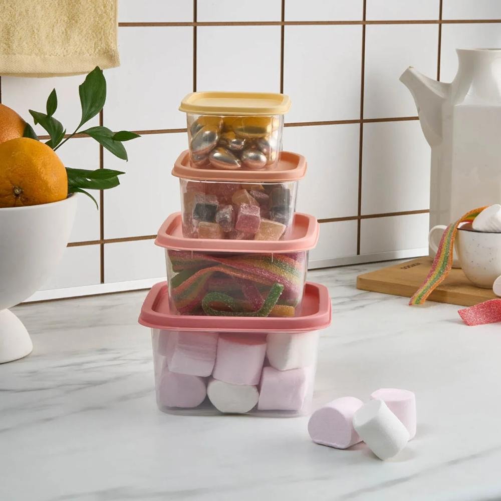 Karaca Dora Mini 4-Piece Storage Container, 153.09.01.9610