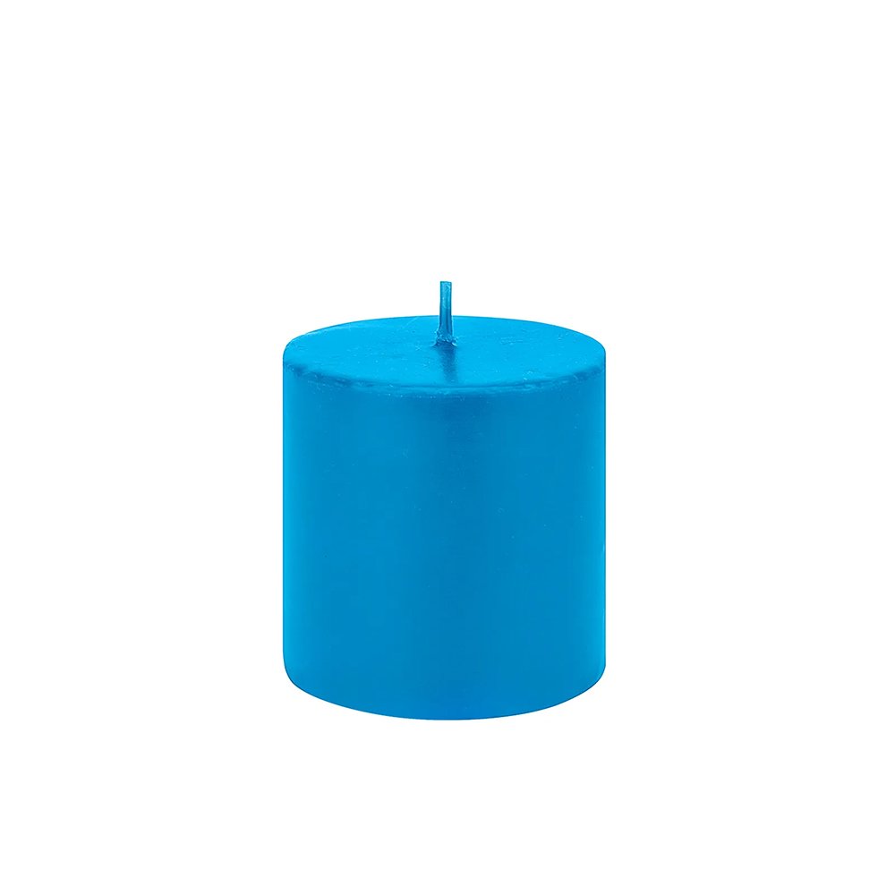 Karaca Home Candle [7x7cm] - Light Blue Paraffin, 153.01.01.4473