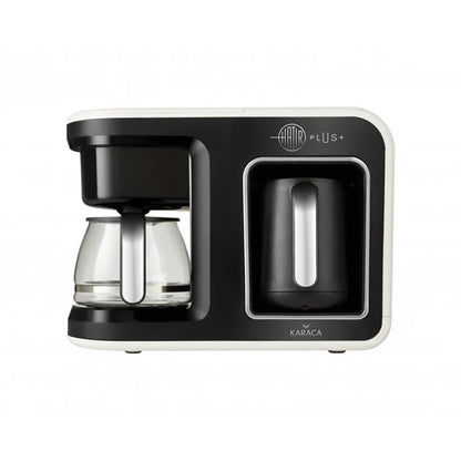 Karaca Hat-r Plus 2-in-1 Turkish & Filter Coffee Machine with Soft Cream, 153.01.06.4922