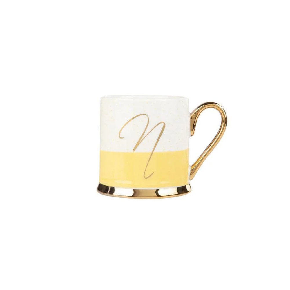 Karaca Porcelain 330ML Mug With Letter N, 153.03.06.1621