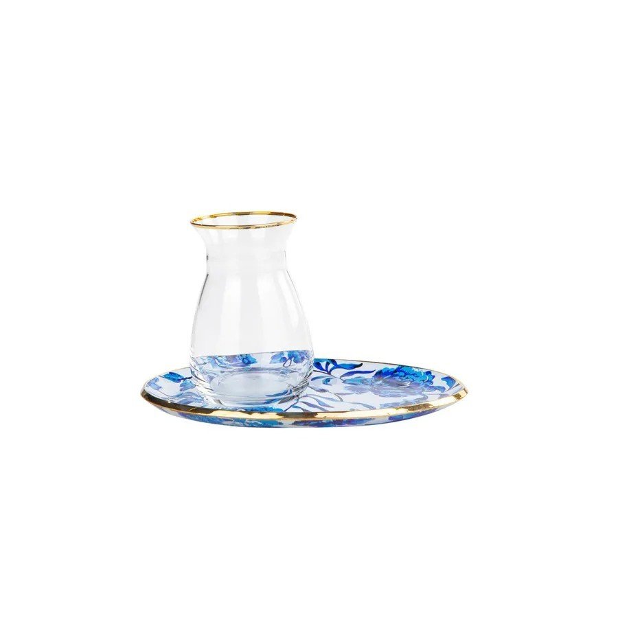 Karaca Rosa Set of 6 Tea Cups