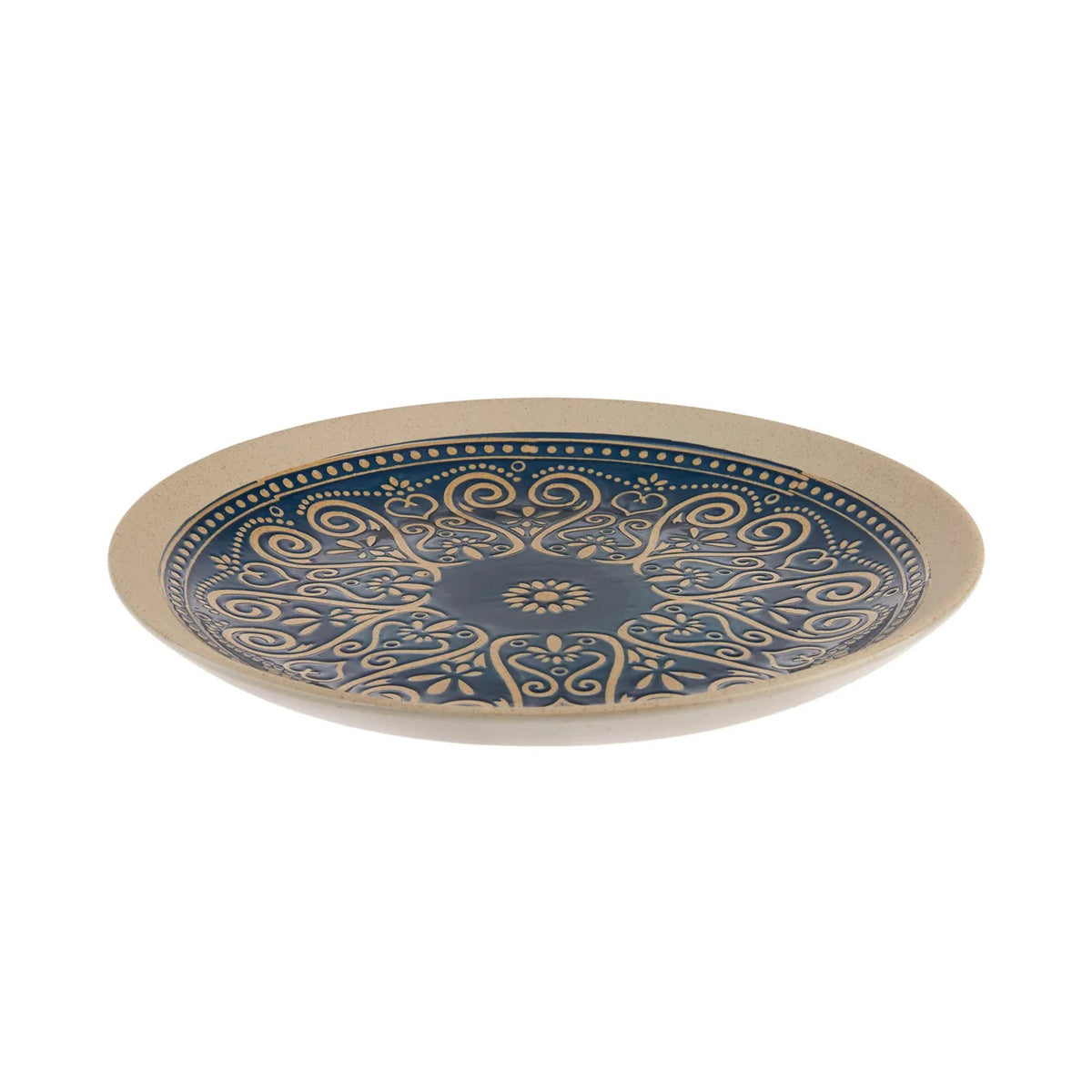Karaca Eternal Dark Blue Serving Plate 25cm, 153.03.06.2272