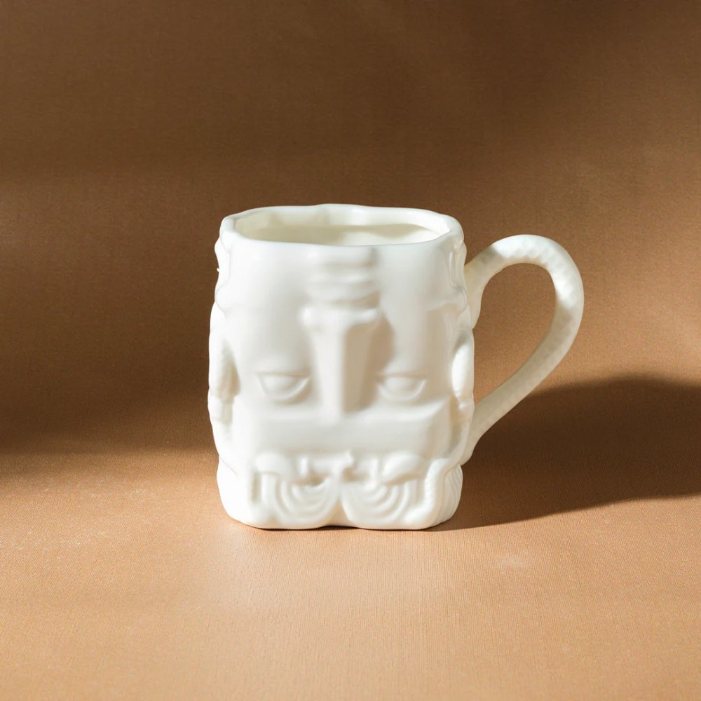Karaca Istanbul Collection Medusa Stoneware Ceramic Mug, 410ML [White], 153.03.06.3925