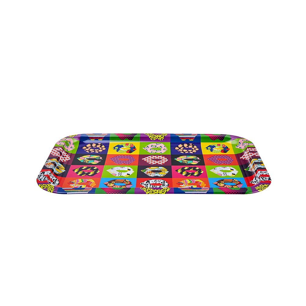 Karaca Lips Metal Rectangular Tray 25x35cm, 153.03.06.7079
