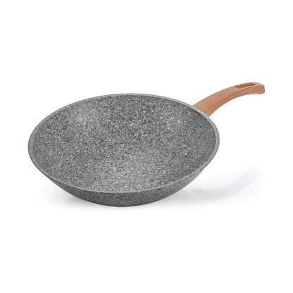 Karaca Silver Stone Bio Granite Wok Pan 28 cm, 153.03.07.1387