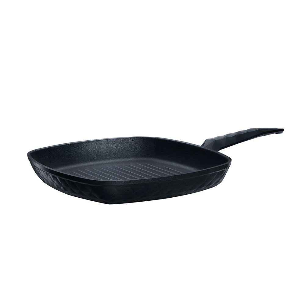 Karaca BioDiamond Antibacterial Handle Induction Base Grill Pan 28 cm, 153.03.08.0421