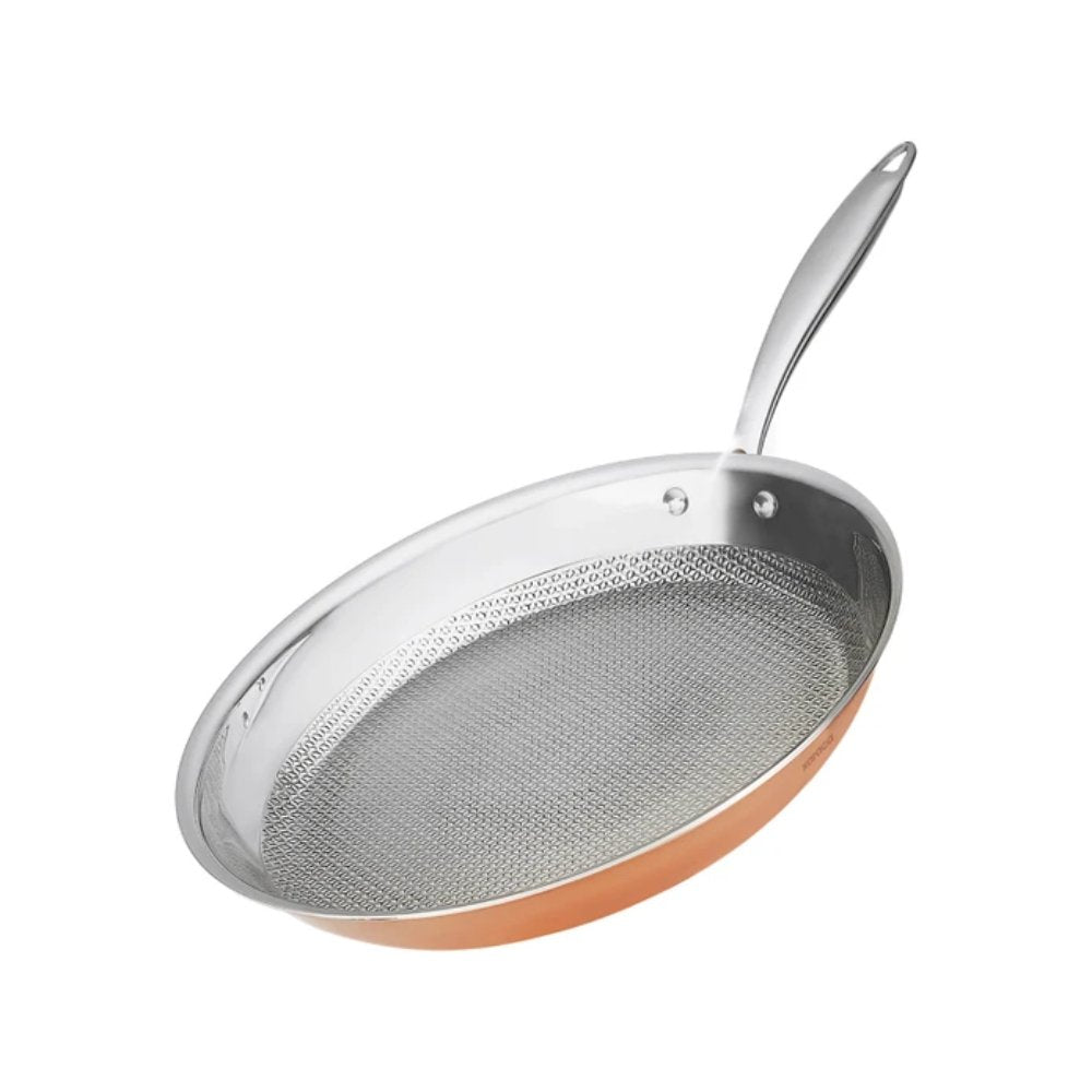 Karaca PowerSteel 3-Ply 316+ Stainless Steel Copper Frying Pan 30 cm – 2.6 L, 153.03.08.0574