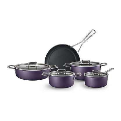 Karaca Mastermaid BioDiamond Cookware Set Grape Purple - 9 Pieces, 153.03.08.2882
