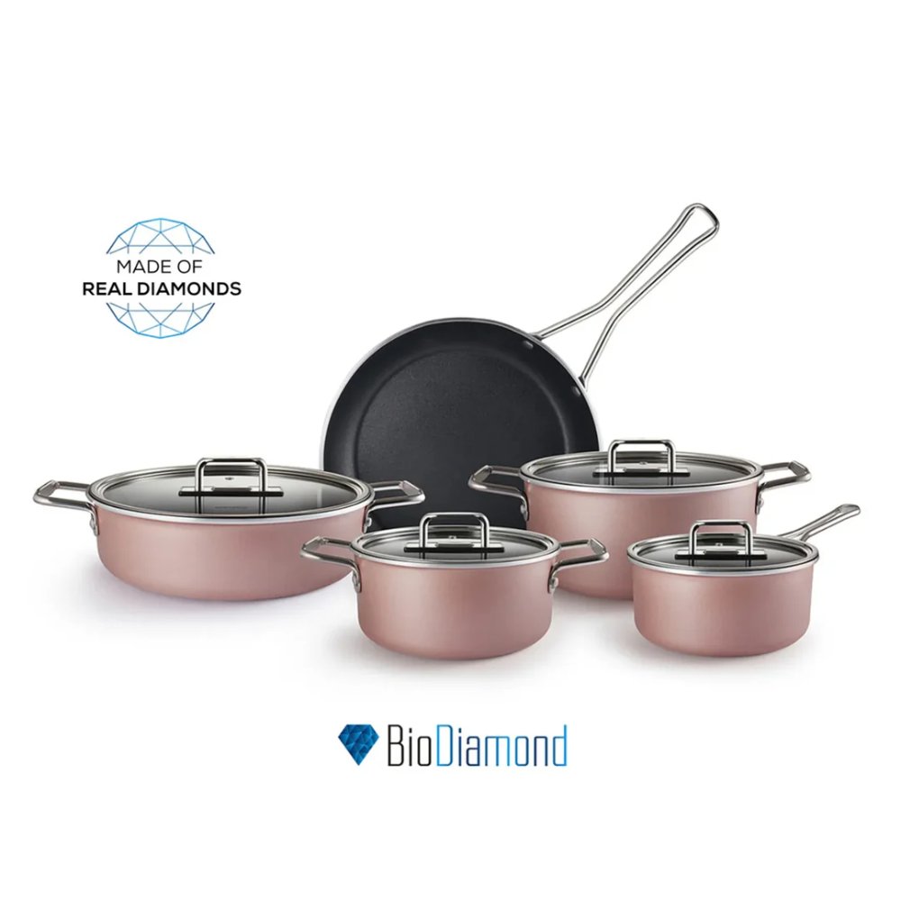 Karaca Mastermaid BioDiamond 9-Piece Cookware Set, 153.03.08.2883