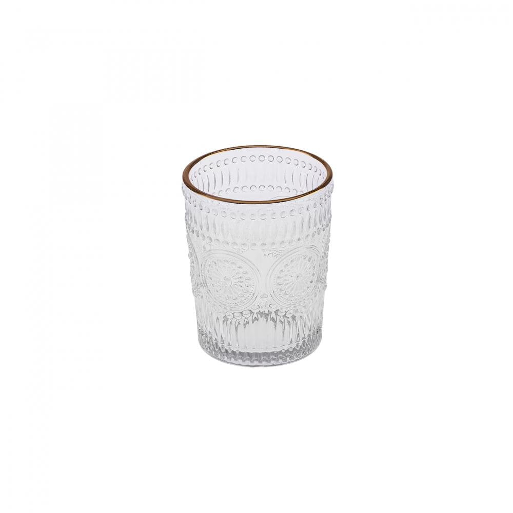 Karaca Sunflower 6-Piece Gold Water Glass Set – 250 ml, 153.03.08.4346