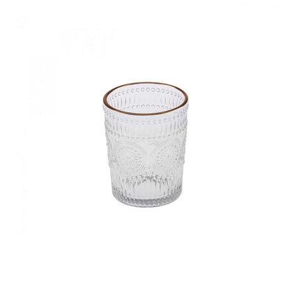 Karaca Sunflower 6-Piece Gold Water Glass Set – 250 ml, 153.03.08.4346