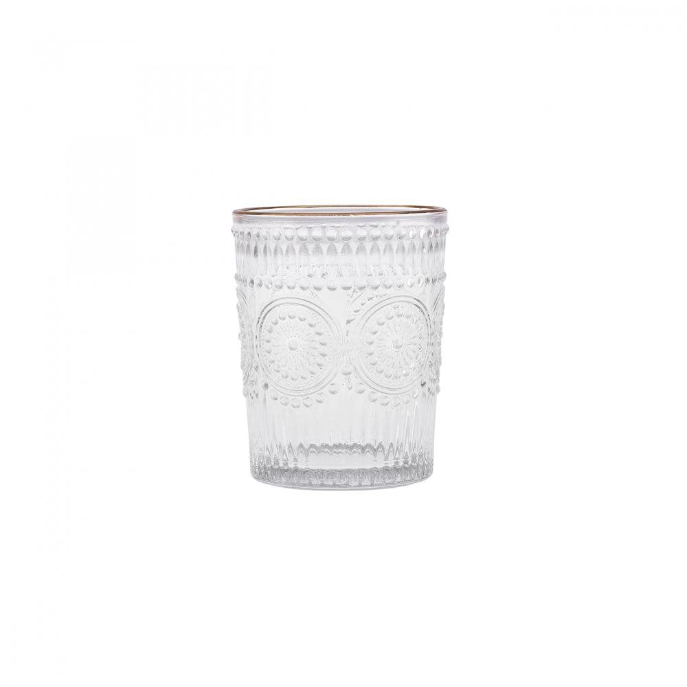 Karaca Sunflower 6-Piece Gold Water Glass Set – 250 ml, 153.03.08.4346