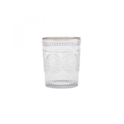 Karaca Sunflower 6-Piece Gold Water Glass Set – 250 ml, 153.03.08.4346