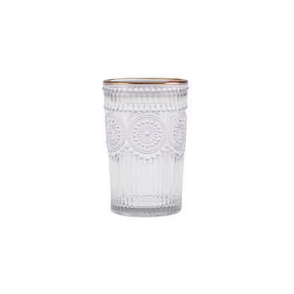 Karaca Sunflower 6-Piece Gold Water Glass Set – 332 ml, 153.03.08.4347