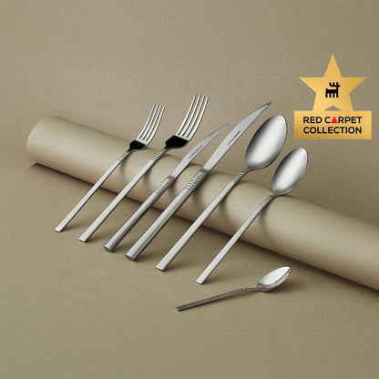 Karaca Elegance Nil Platinum 84-Piece Cutlery Set for 12 People, 153.03.08.4554