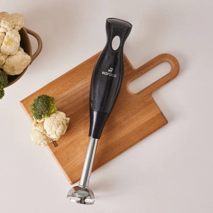Karaca Shiny Black 550W Hand Blender - Sleek, Powerful, and Easy to Use, 153.03.08.4734